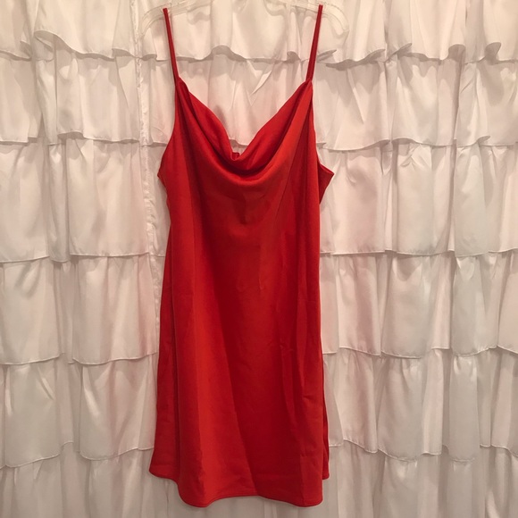 mallory cowl neck slip dress
